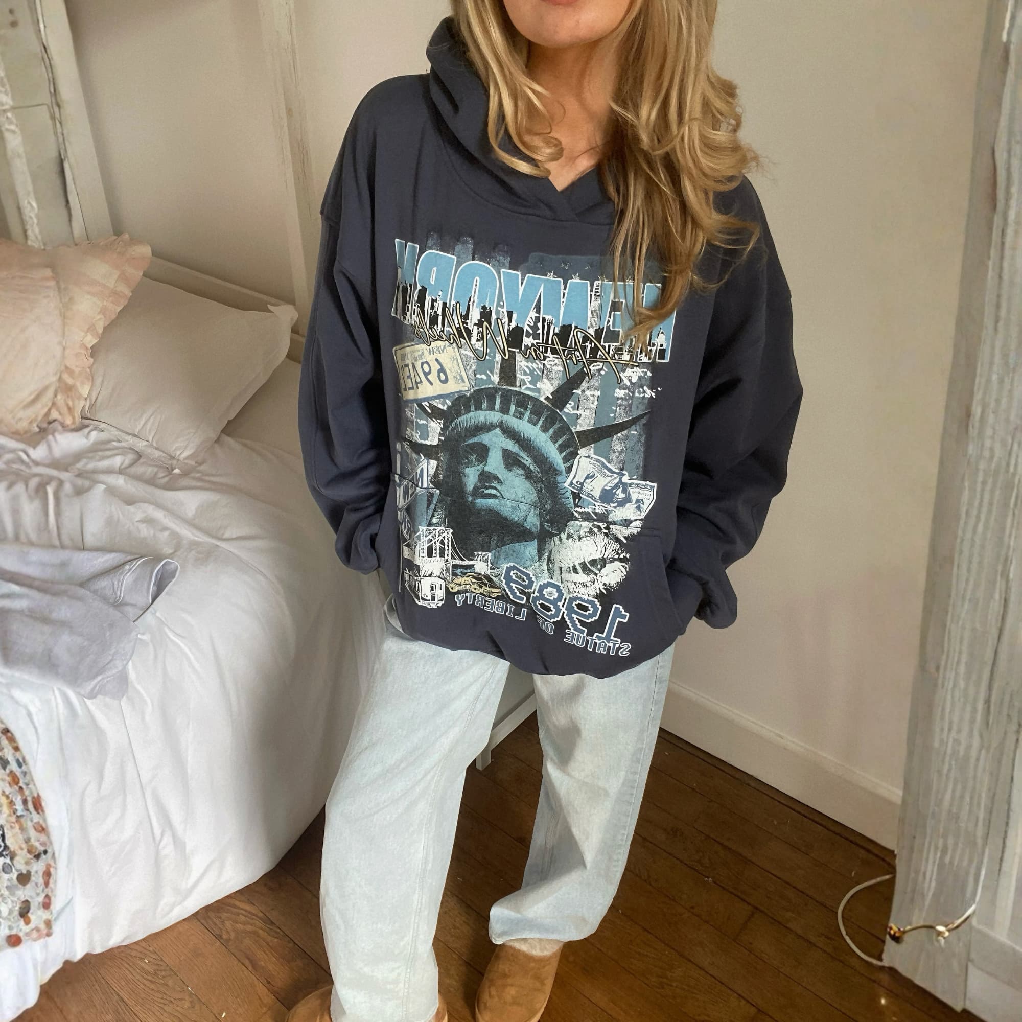 Blue NYC Hoodie - Image 3